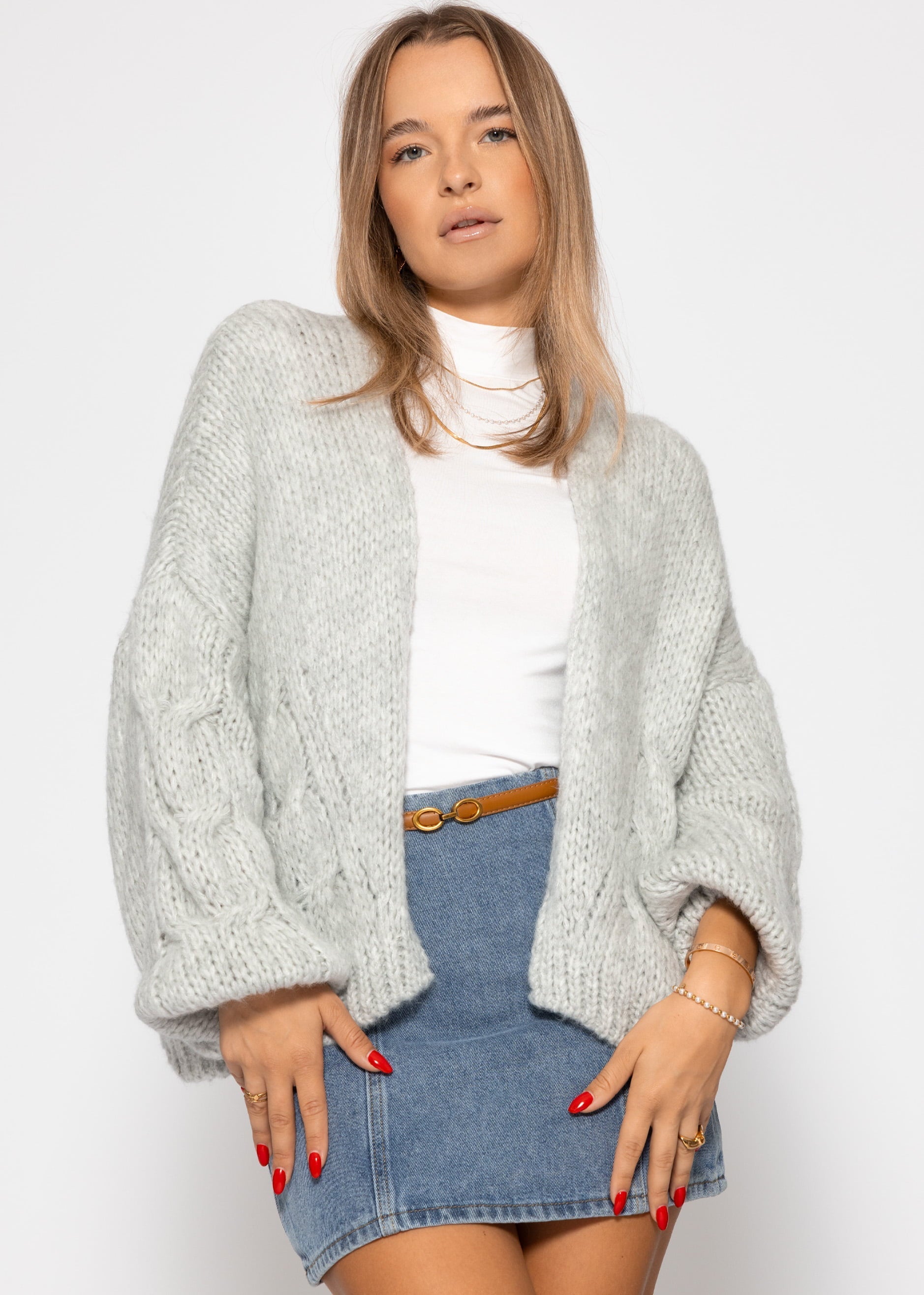 Odette | Cable Knit Cardigan