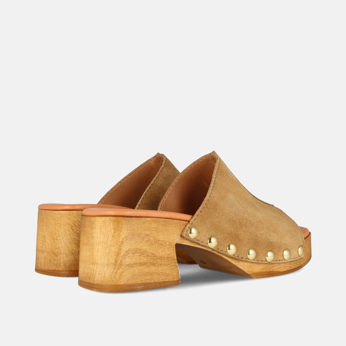 Isadora | Suede Wooden Clogs