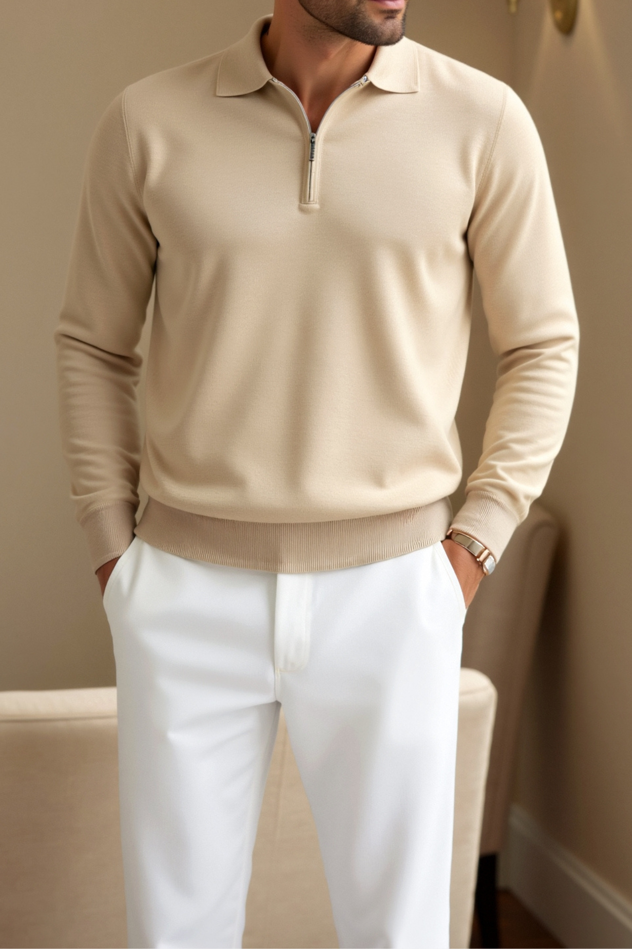 Renard | Zip Polo Sweater