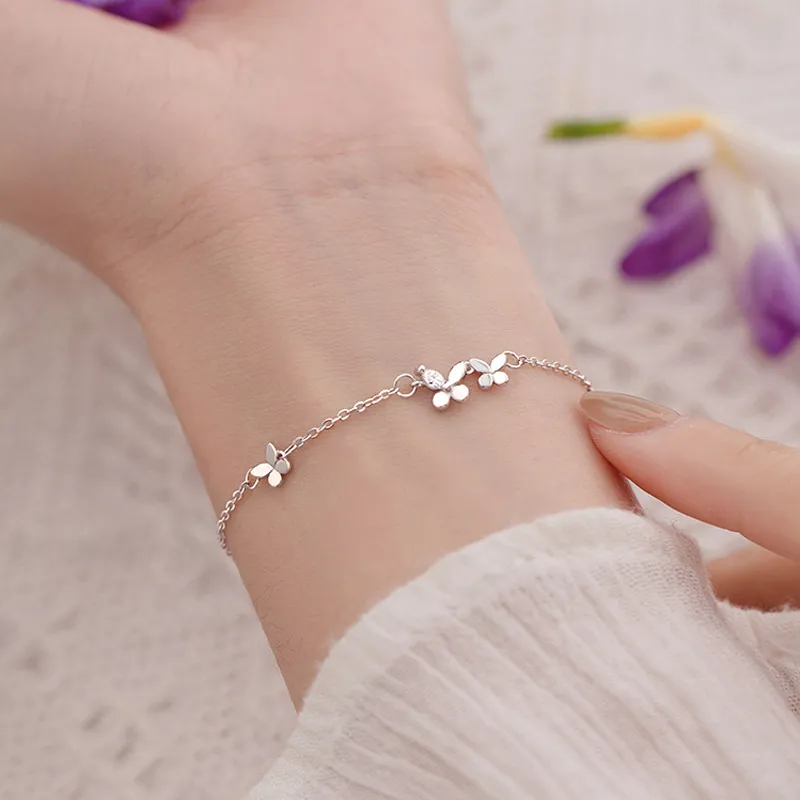 Liana | Silver Butterfly Bracelet