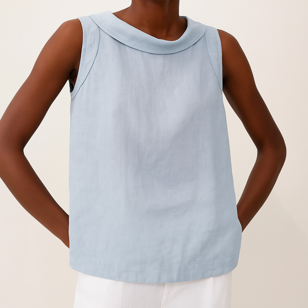 Elwira | Breezy Cotton-Linen Top