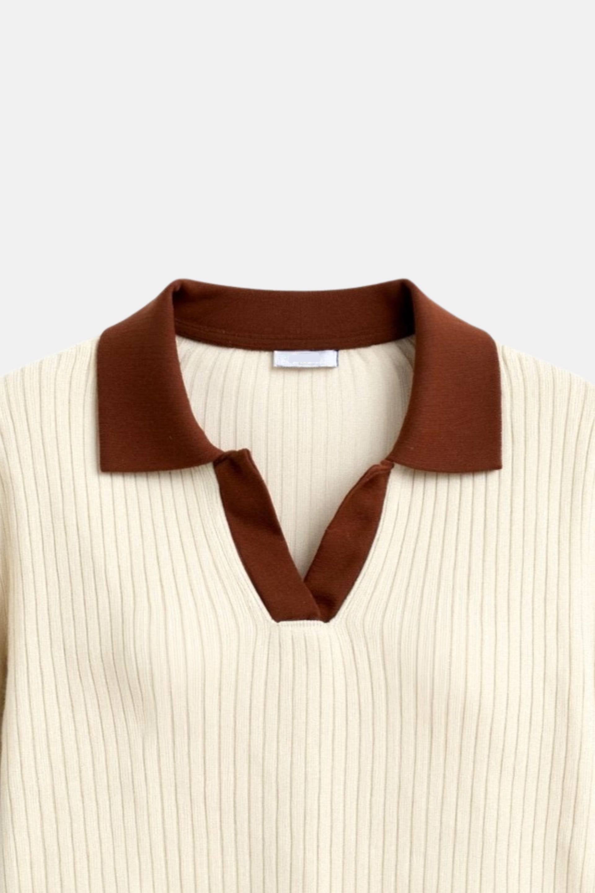 Vivienne | Colourblock Polo Shirt