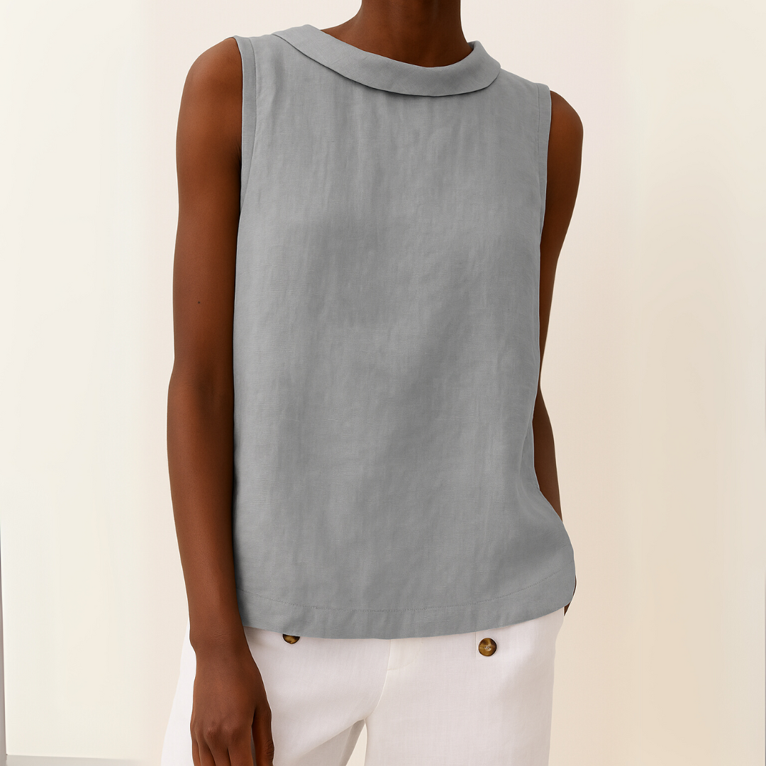 Elwira | Breezy Cotton-Linen Top