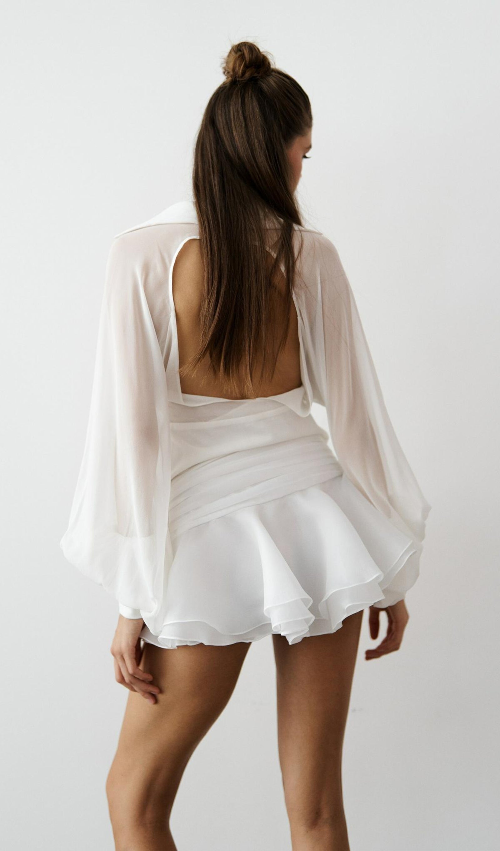 Isolde | Lantern Sleeve Mini Dress