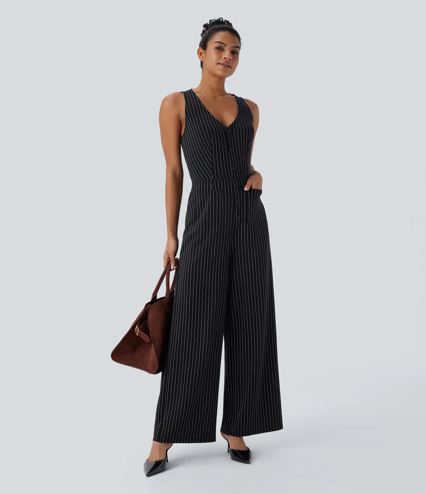 Riva | Striped Tailored Jumpsuit