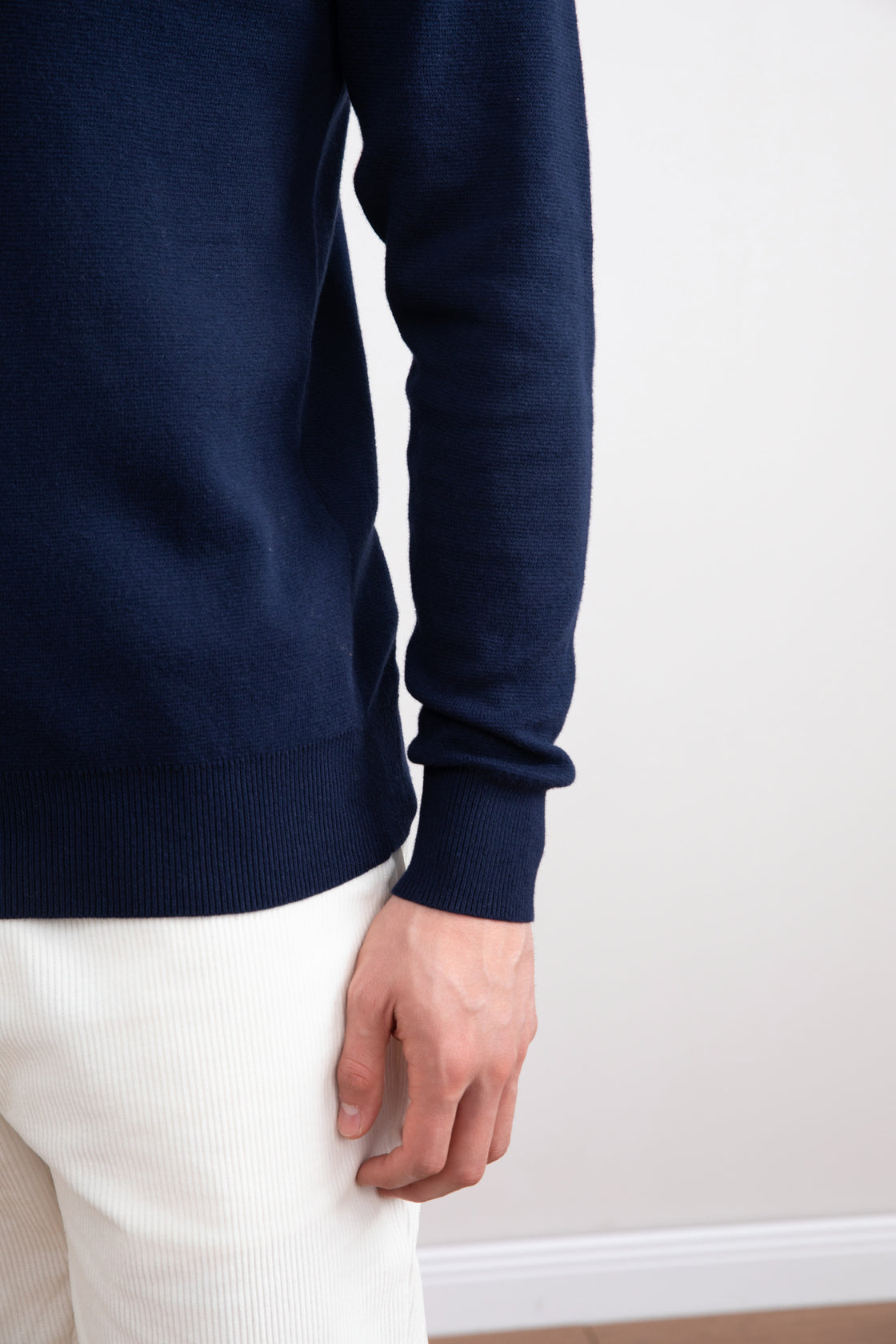Alban | Open Collar Polo Sweater