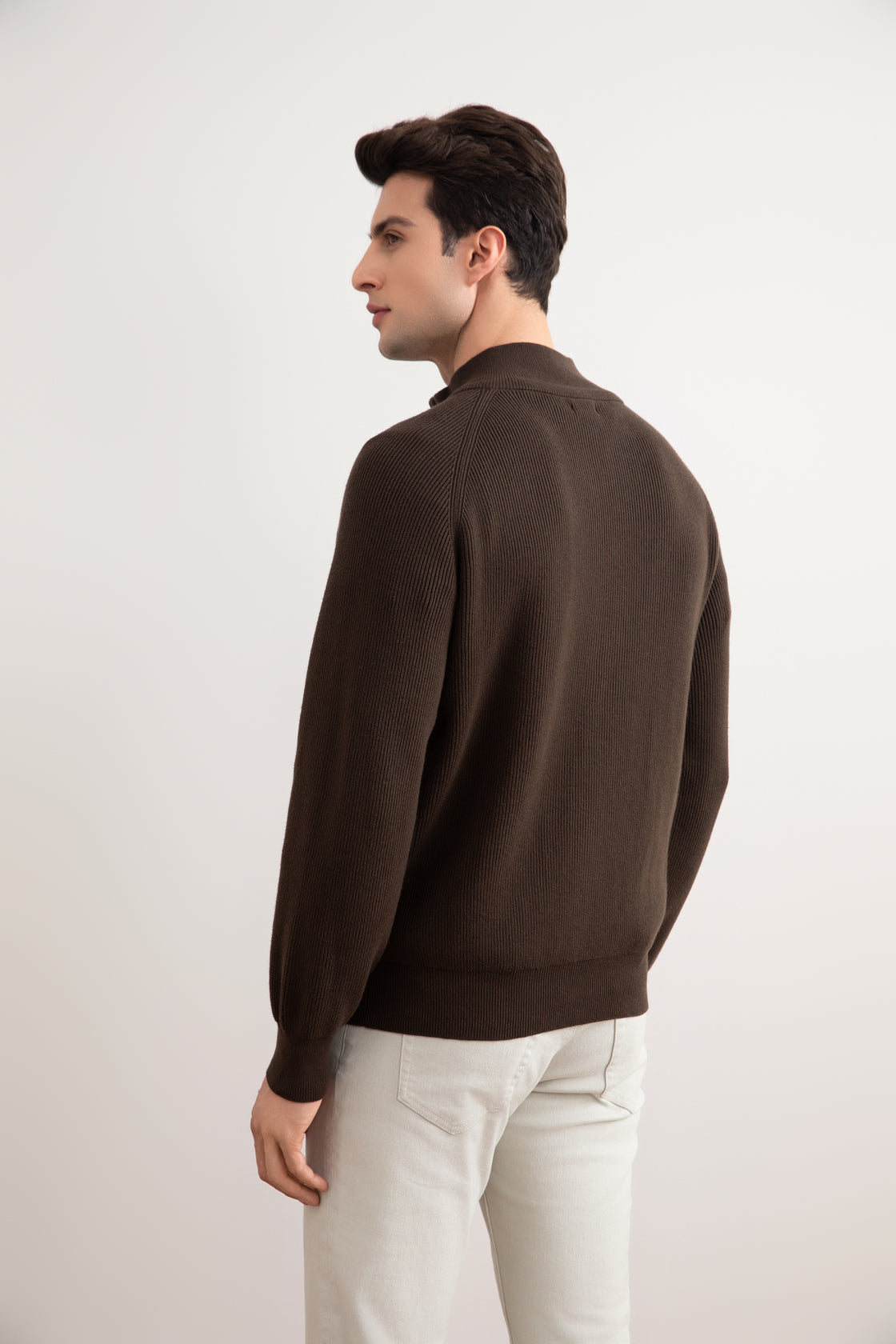 Roland | Ribbed Full-Zip Cardigan