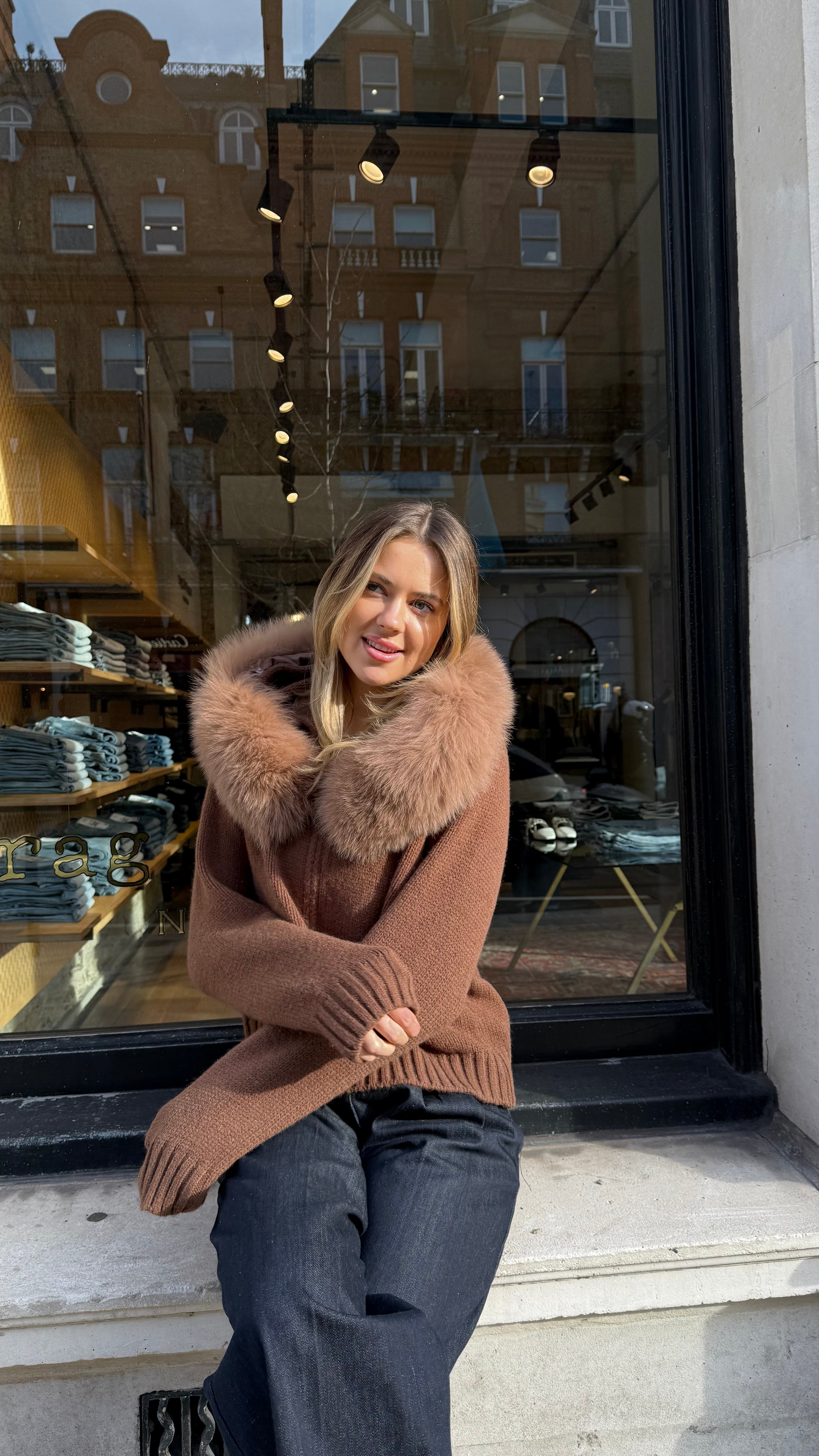 Clarisse | Wool-Blend Hooded Cardigan