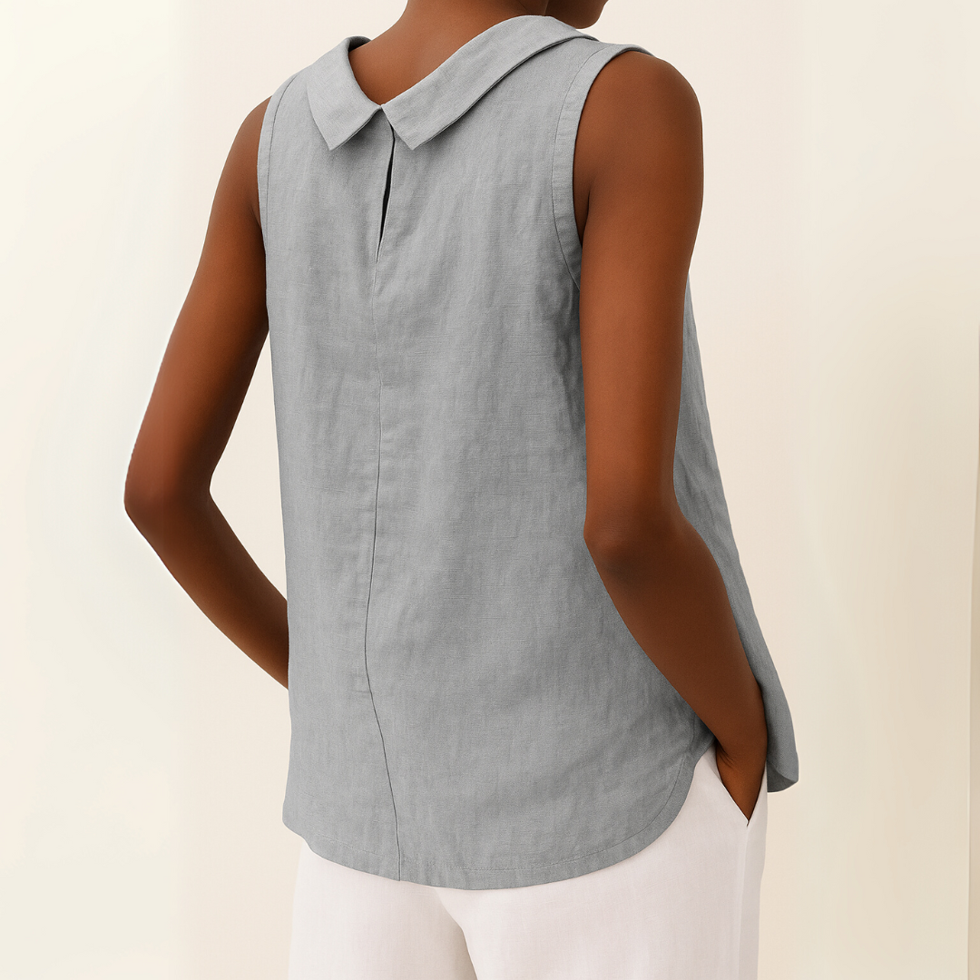 Elwira | Breezy Cotton-Linen Top