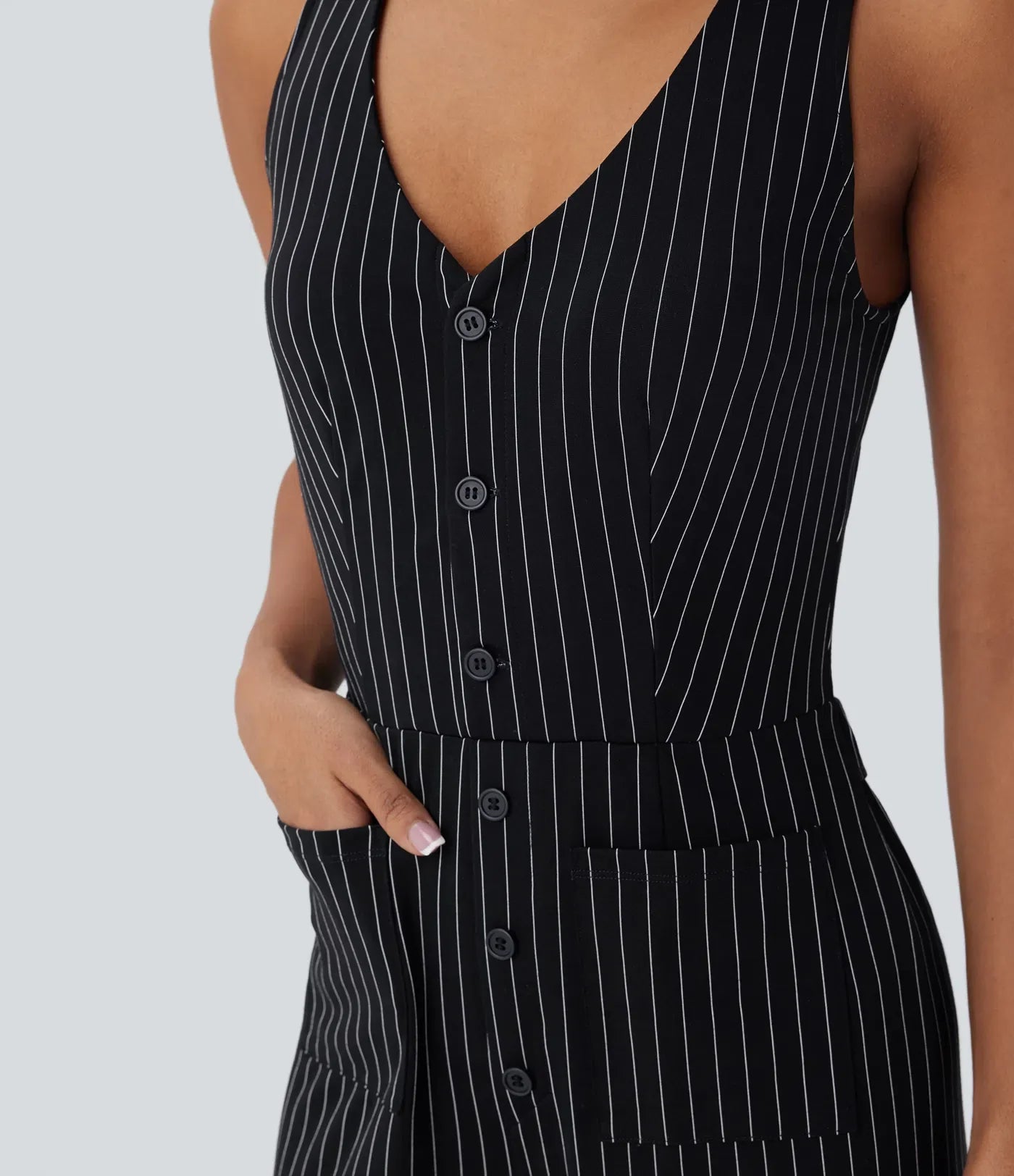 Riva | Striped Tailored Jumpsuit