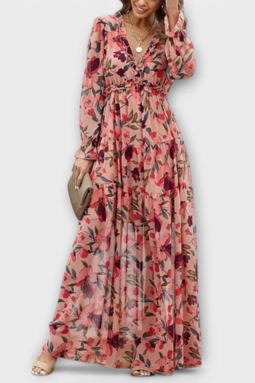 Seren | Floral V-Neck Summer Dress