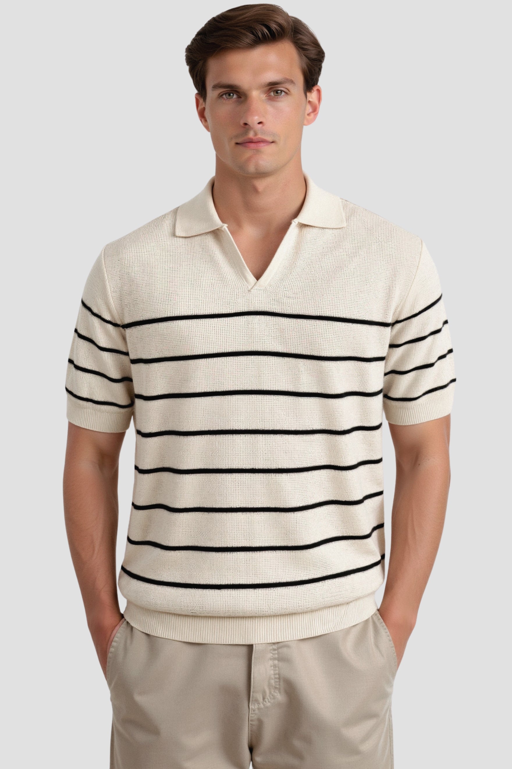Bibayo | Striped Knit Polo