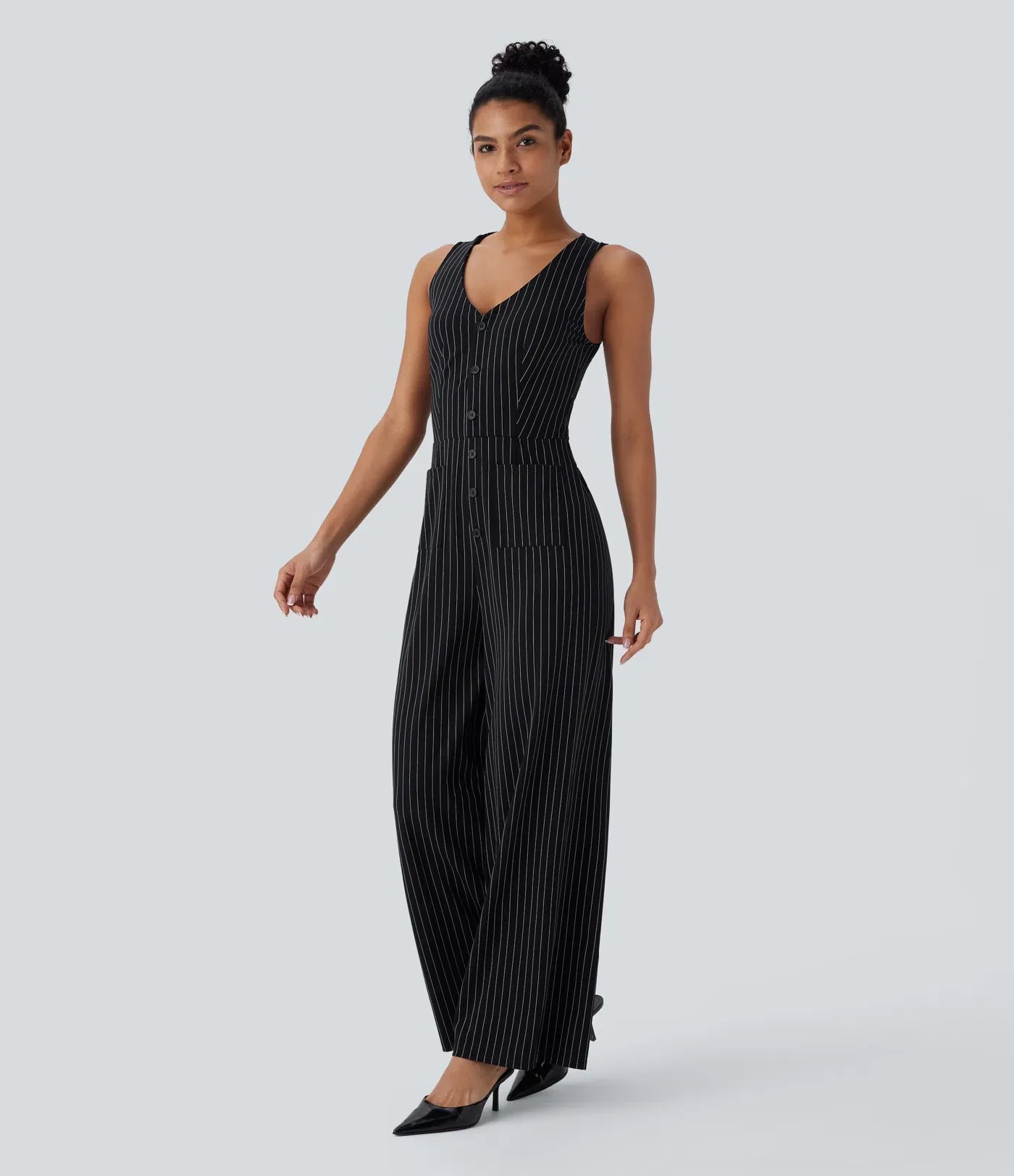 Riva | Striped Tailored Jumpsuit