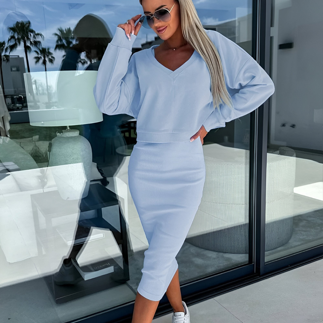 Fay | Dress & Sweater Set