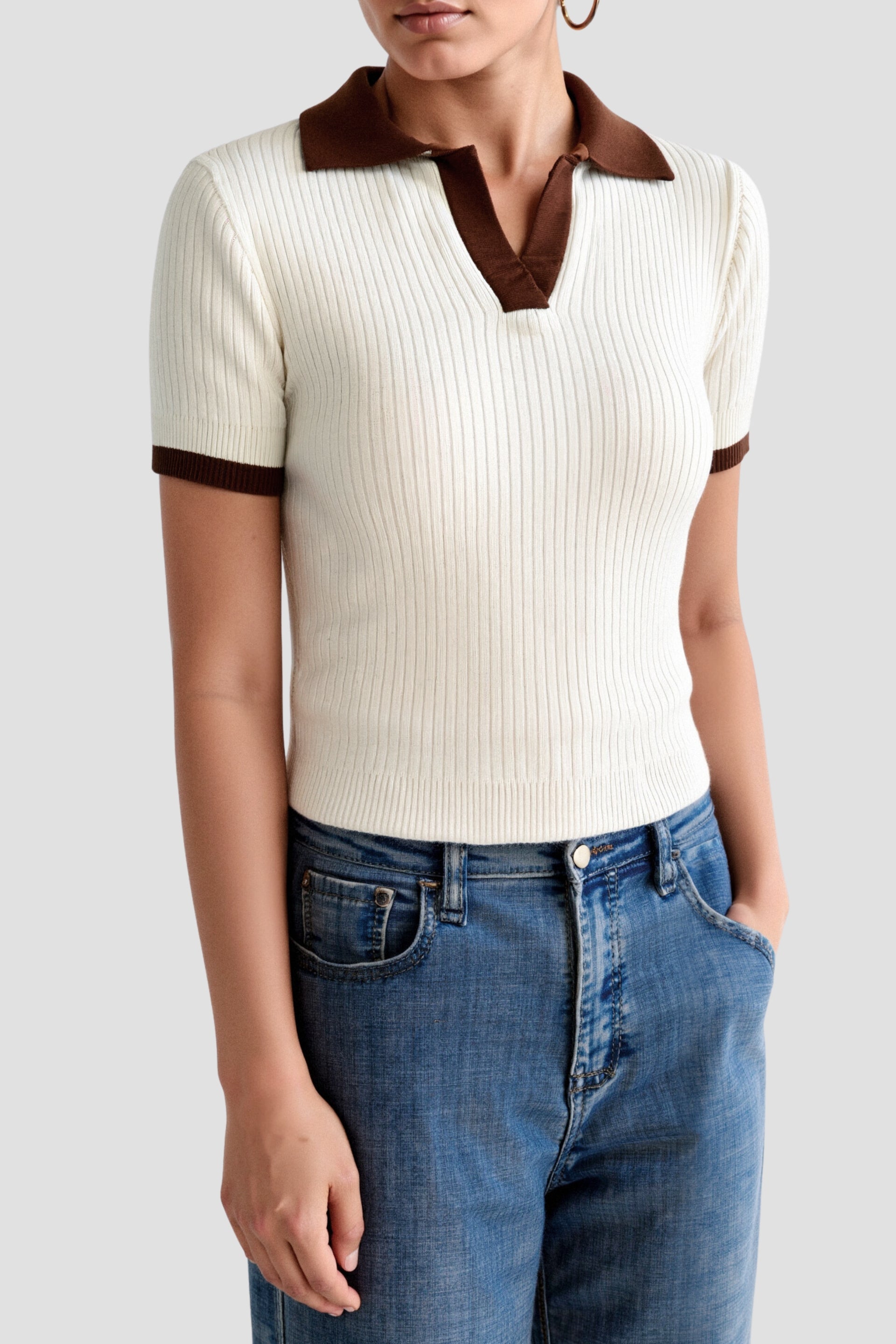 Vivienne | Colourblock Polo Shirt