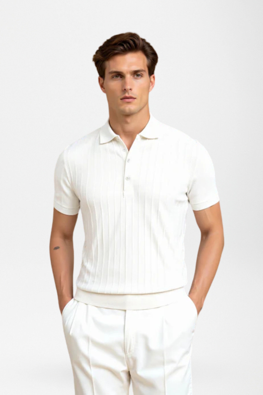 Milan | Striped Polo Shirt