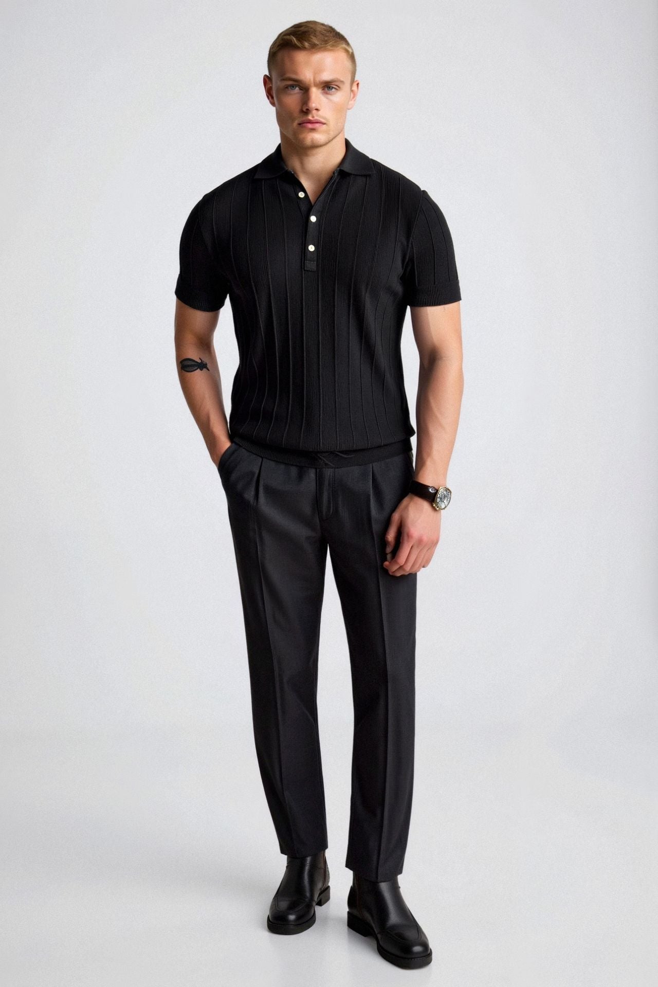 Milan | Striped Polo Shirt