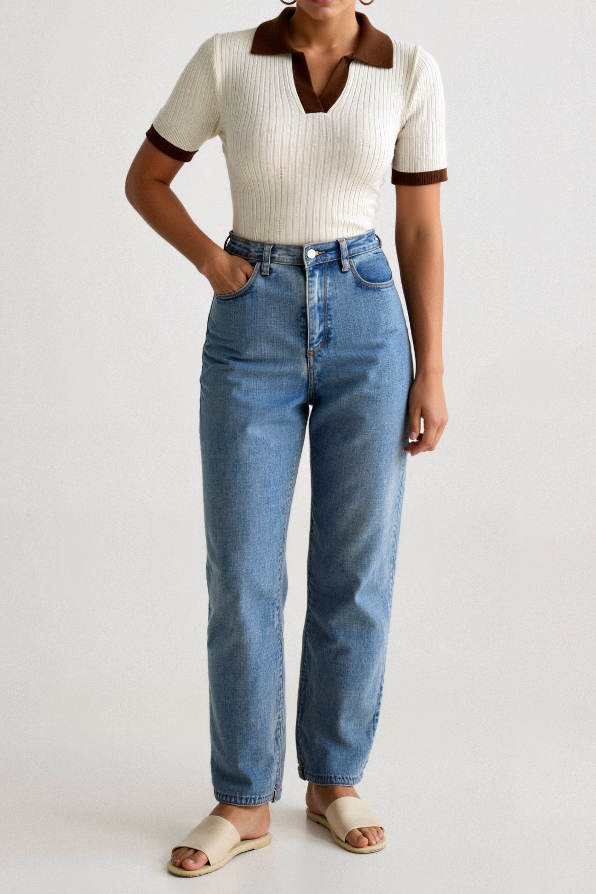 Vivienne | Colourblock Polo Shirt