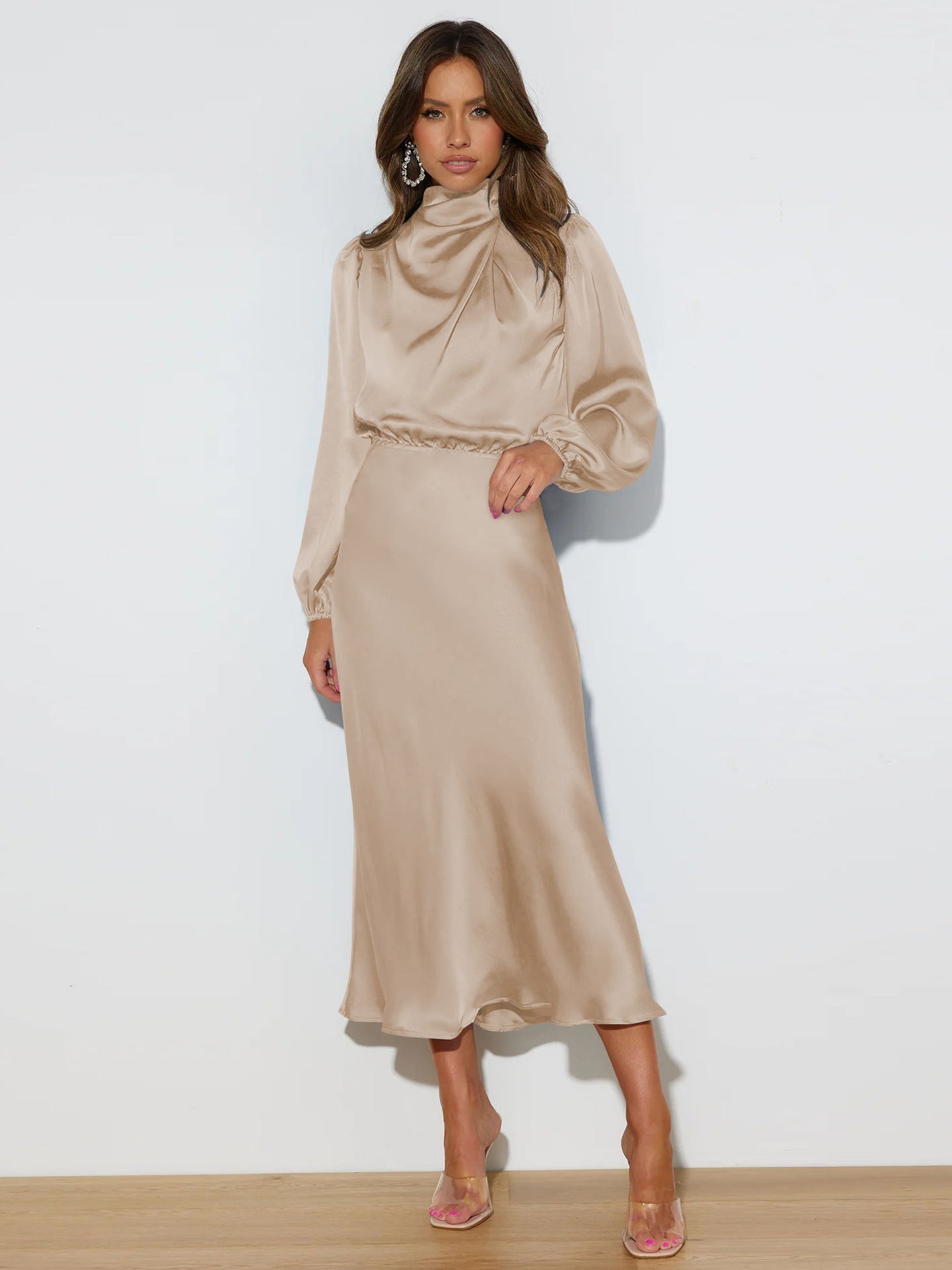 Skye | Satin Midi Dress