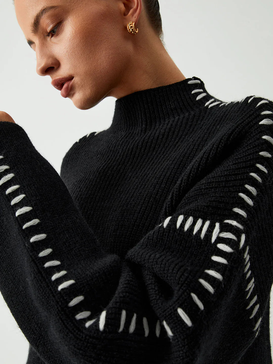 Maeve | Stitched Oversized Knit
