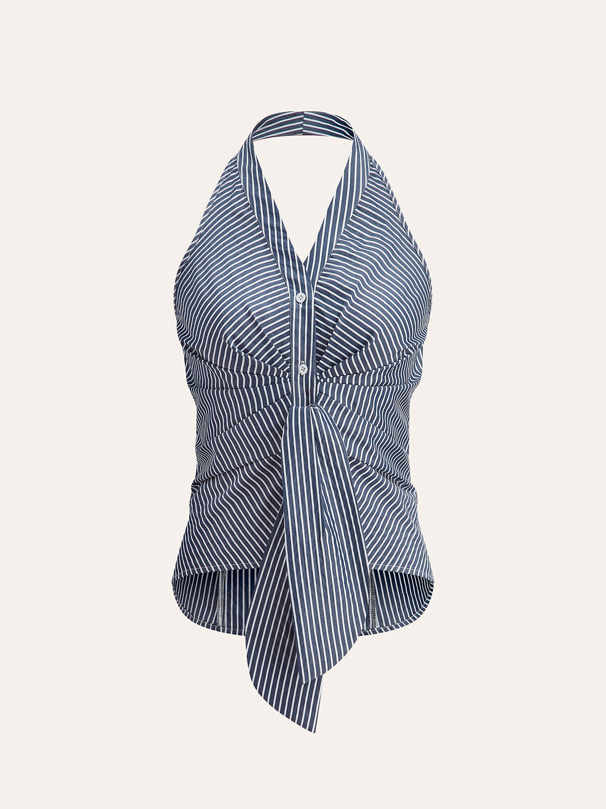 Noelle | Striped Halter Top