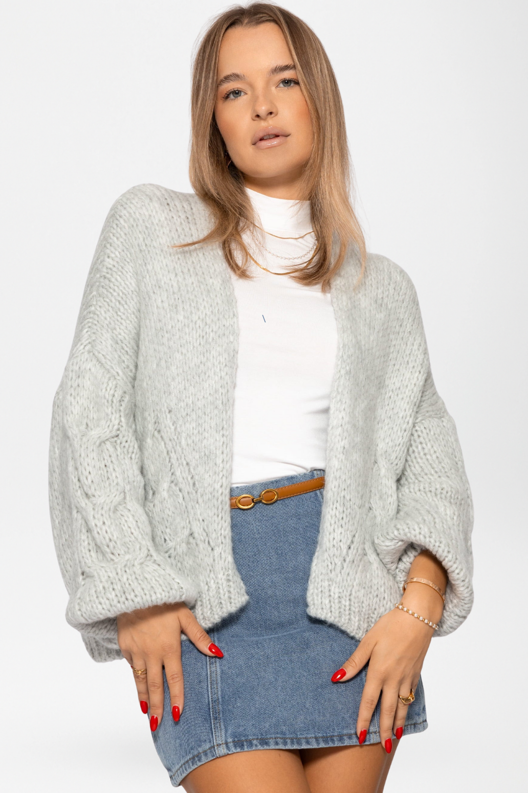 Odette | Cable Knit Cardigan