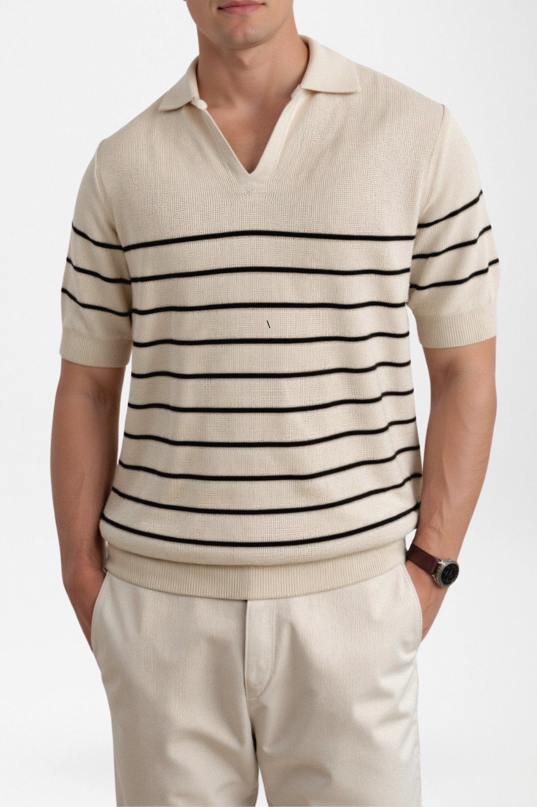 Bibayo | Striped Knit Polo