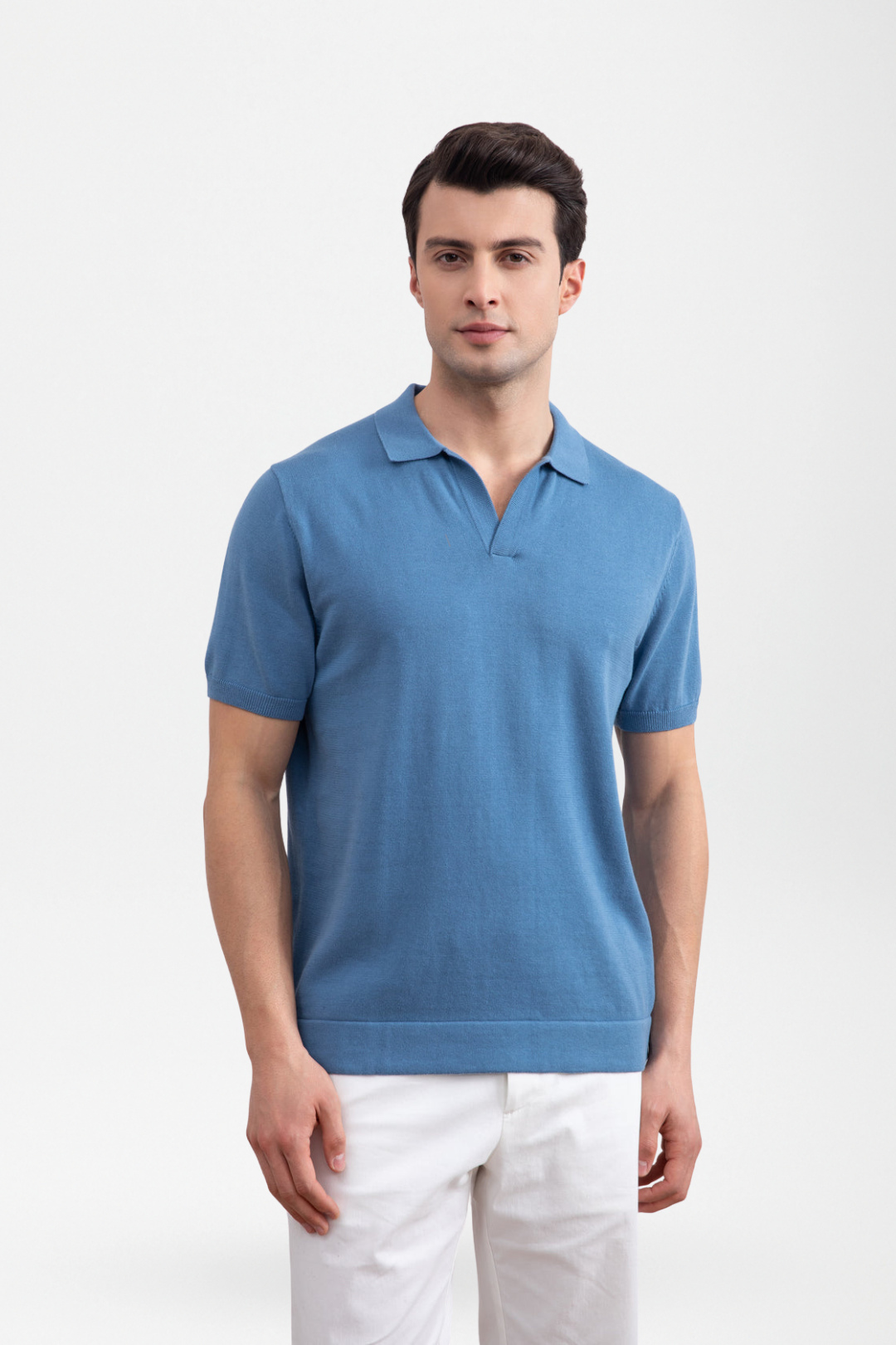 Thierry | Open Collar Polo Shirt