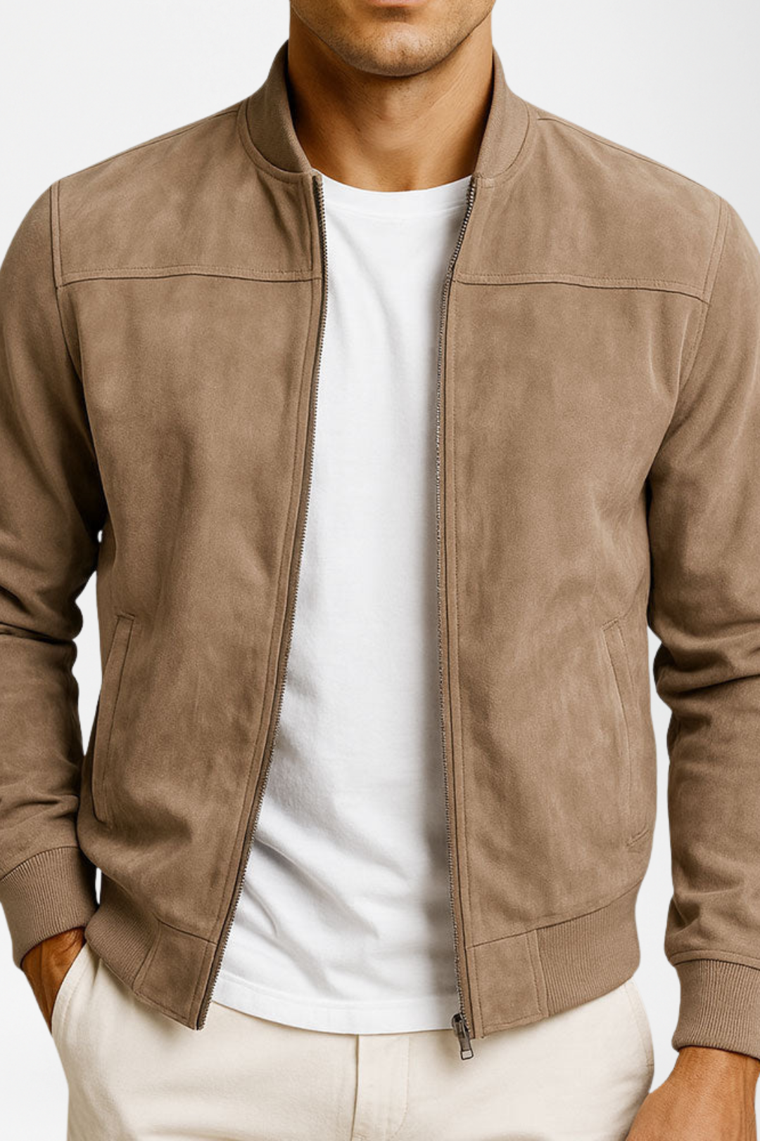 Dante | Suede Bomber Jacket