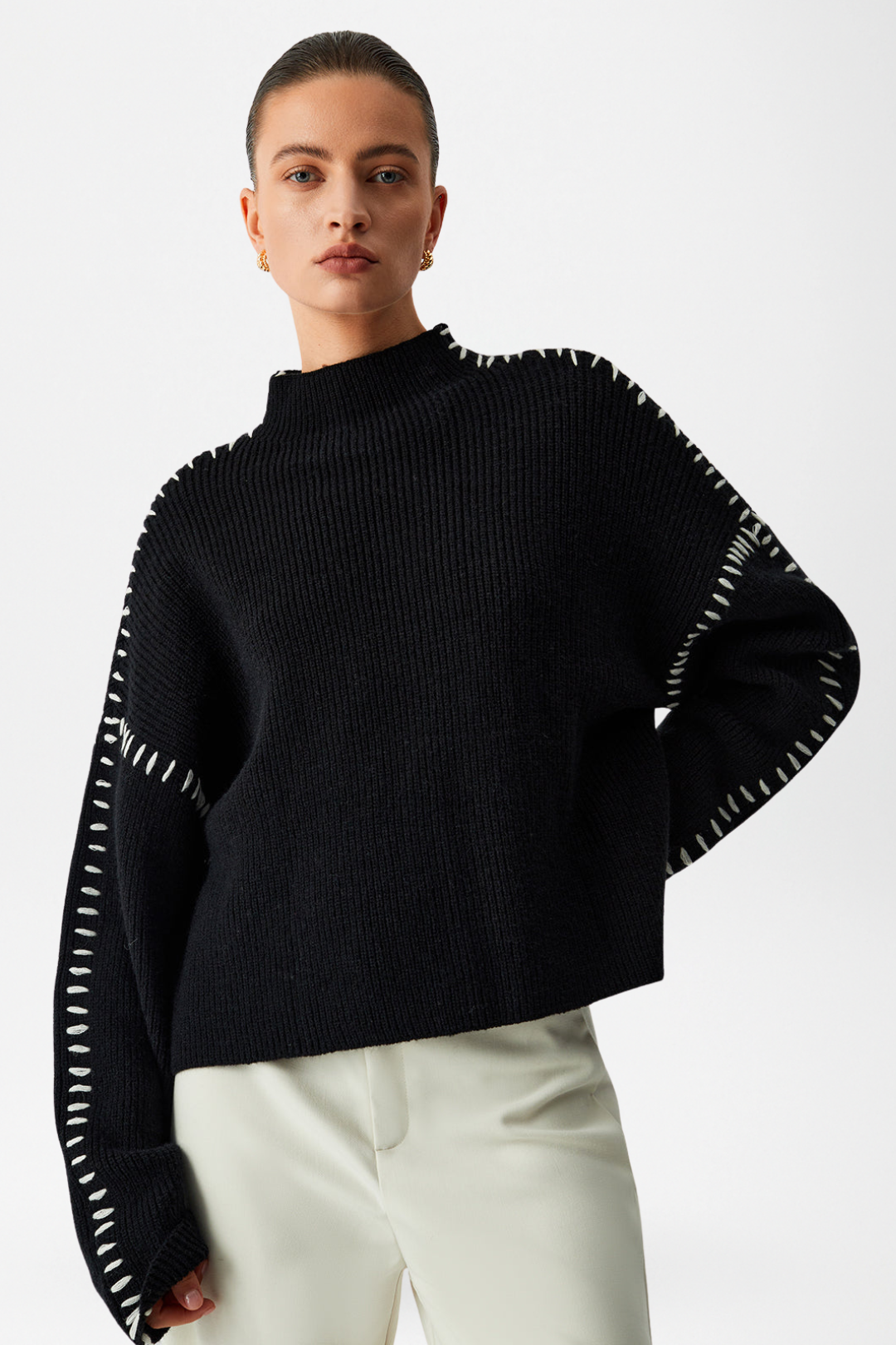 Maeve | Stitched Oversized Knit