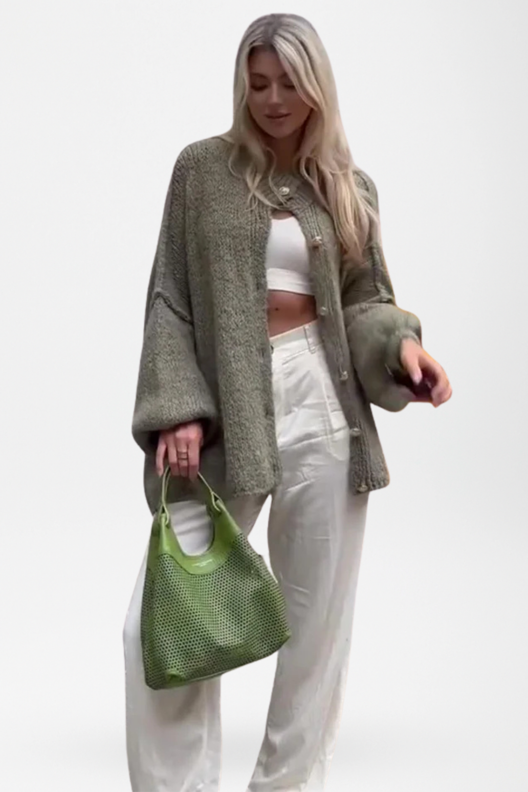 Sloane | Oversized Batwing Knit Jacket