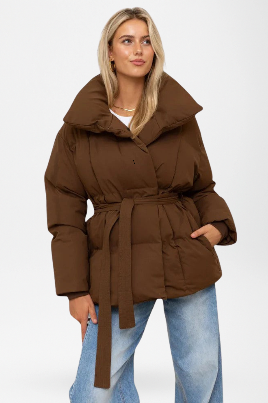 Elodie | Belted Puffer Jacket