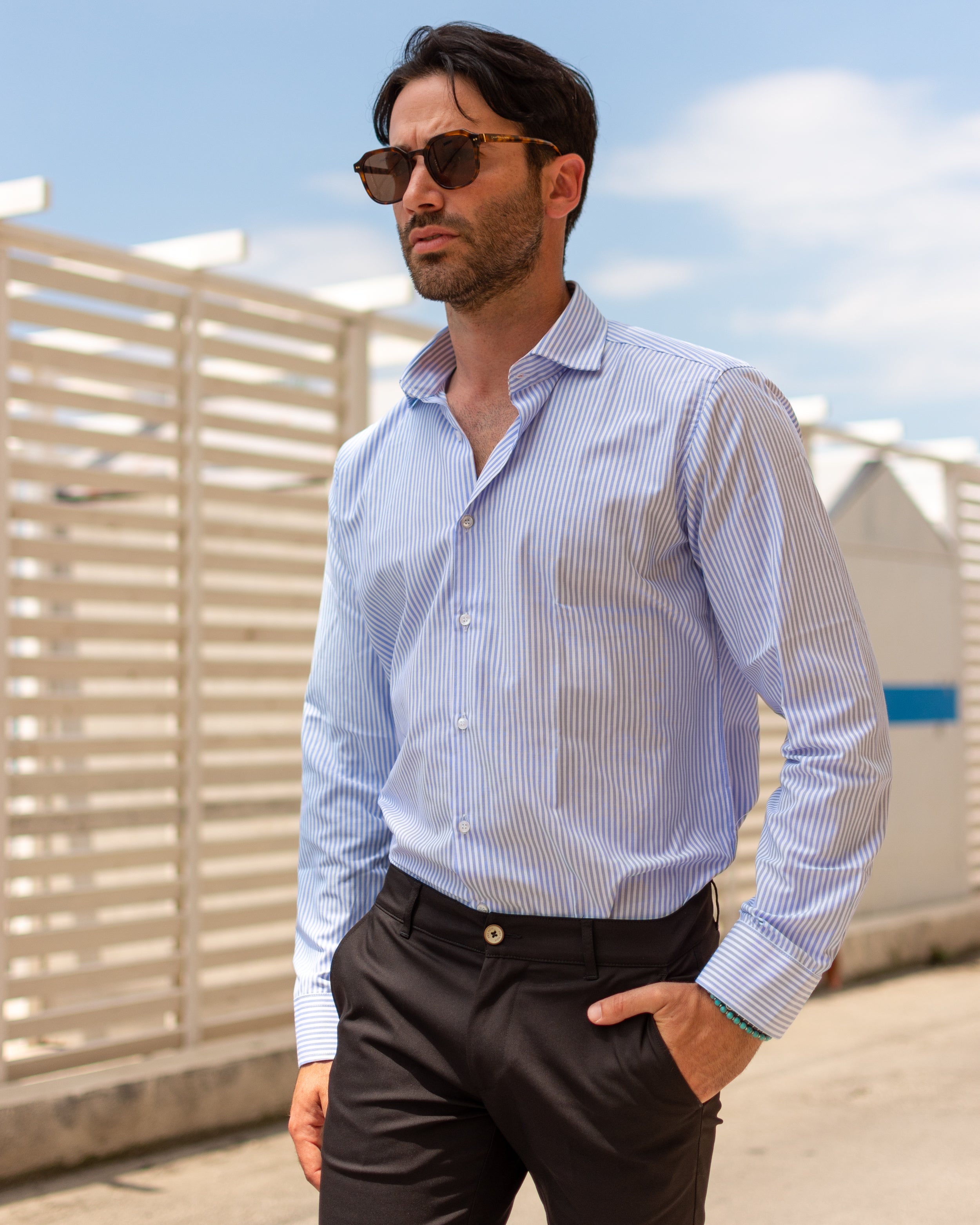 Adrian | Striped Cotton Shirt