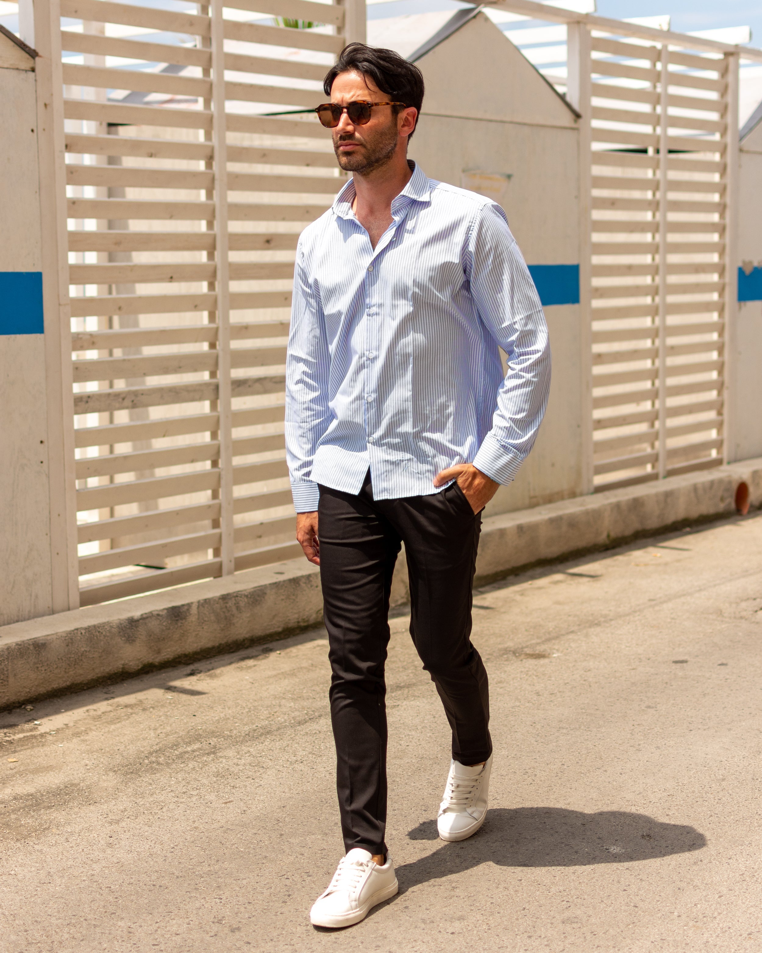 Adrian | Striped Cotton Shirt