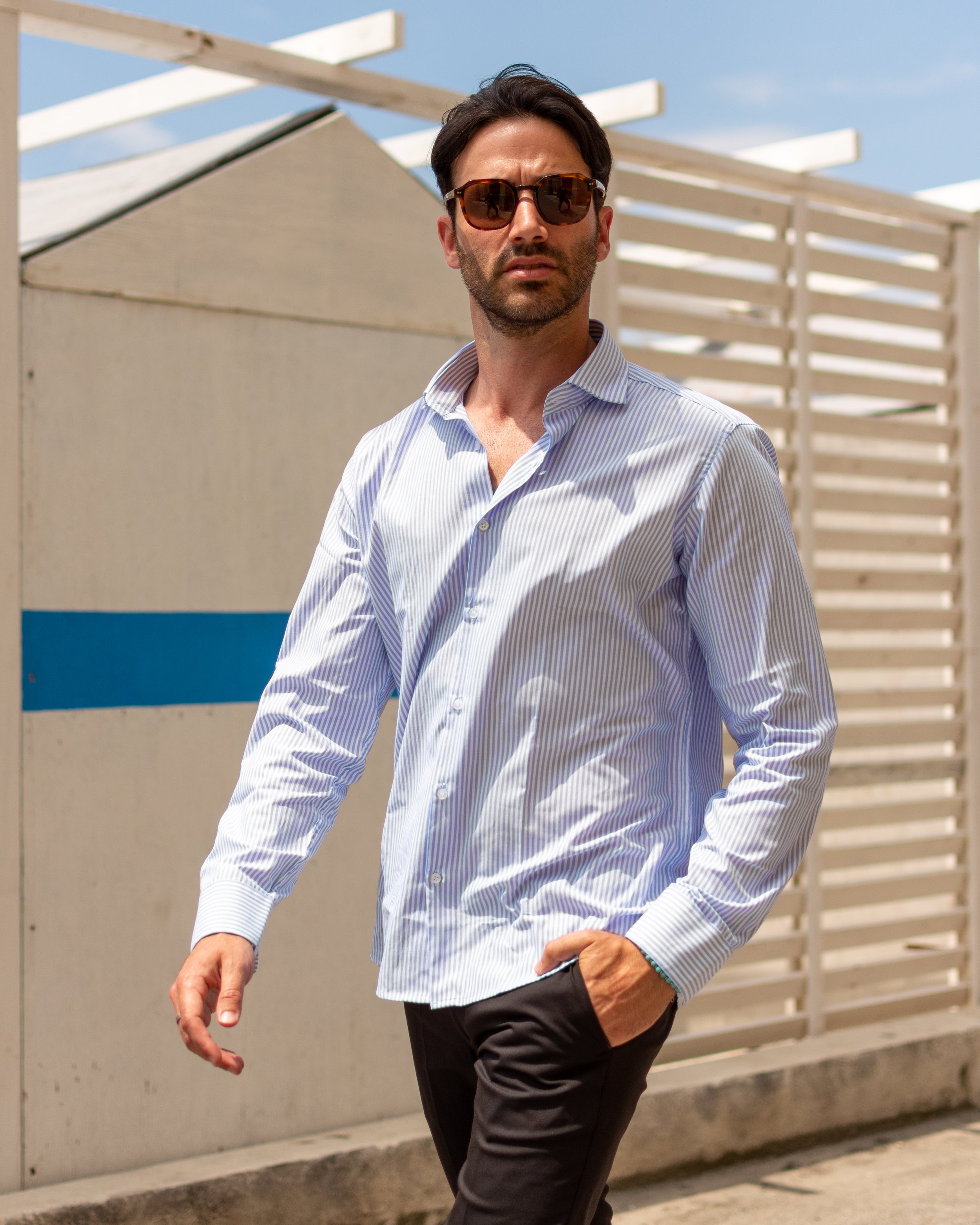 Adrian | Striped Cotton Shirt