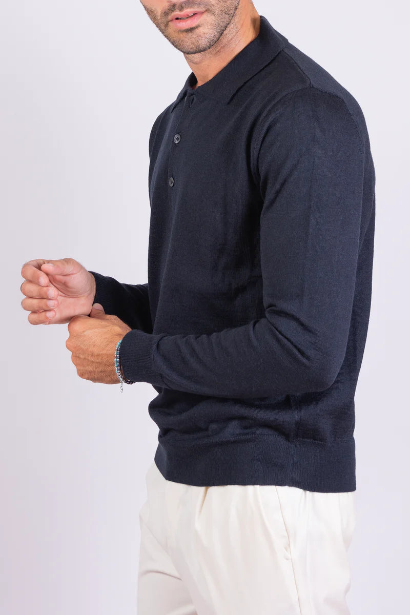 Marco | Long-Sleeve Polo Sweater