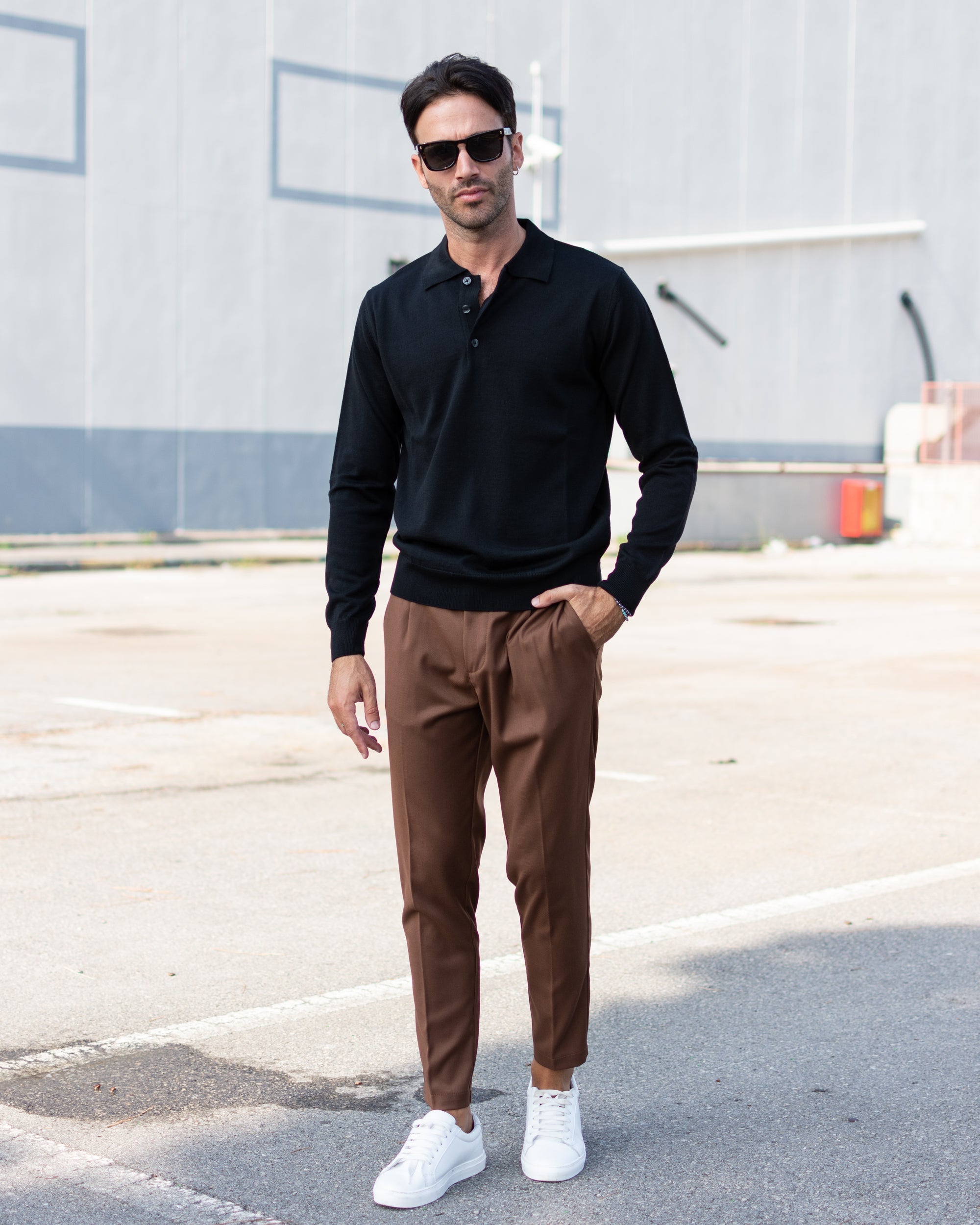 Marco | Long-Sleeve Polo Sweater