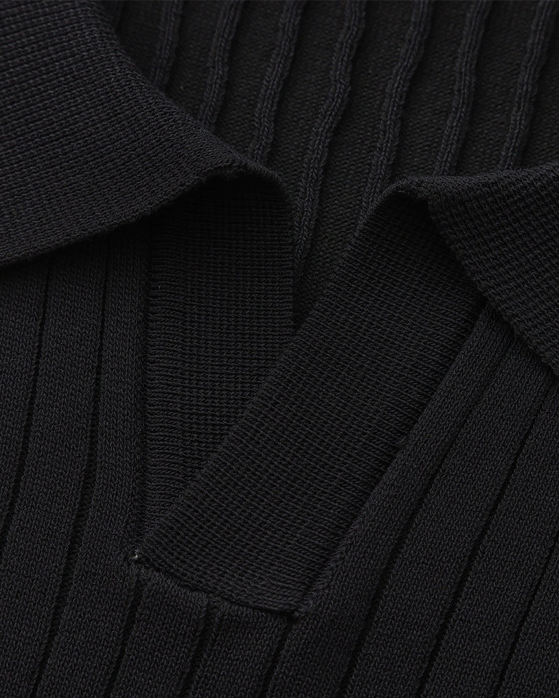 Aurel | Ribbed Knit Polo