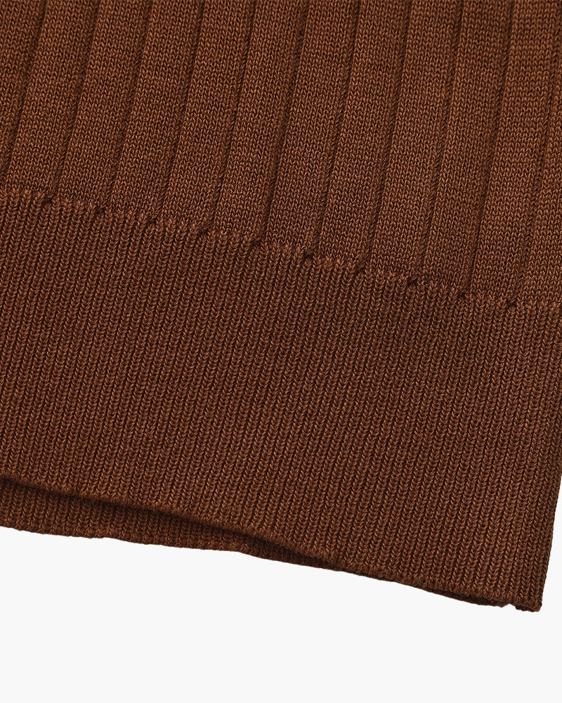 Aurel | Ribbed Knit Polo