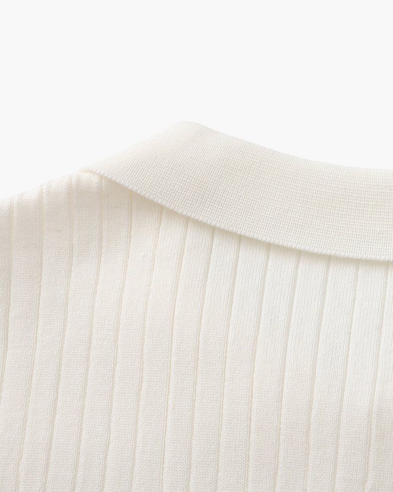 Aurel | Ribbed Knit Polo