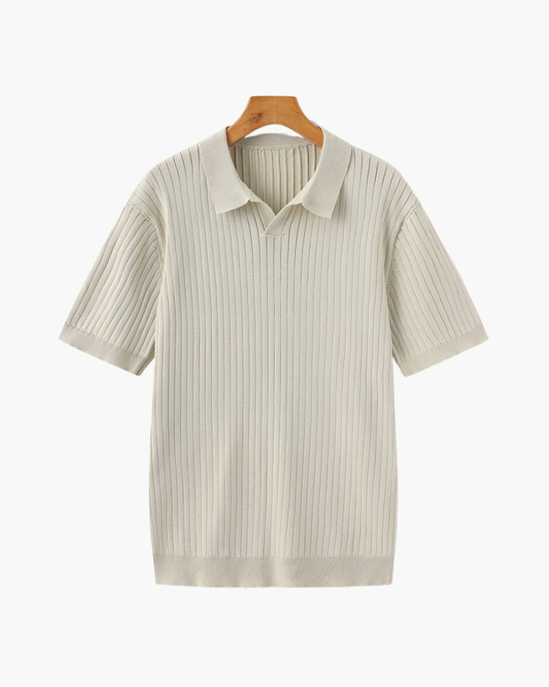 Aurel | Ribbed Knit Polo
