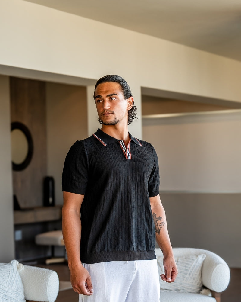 Ashford | Chevron Knit Polo