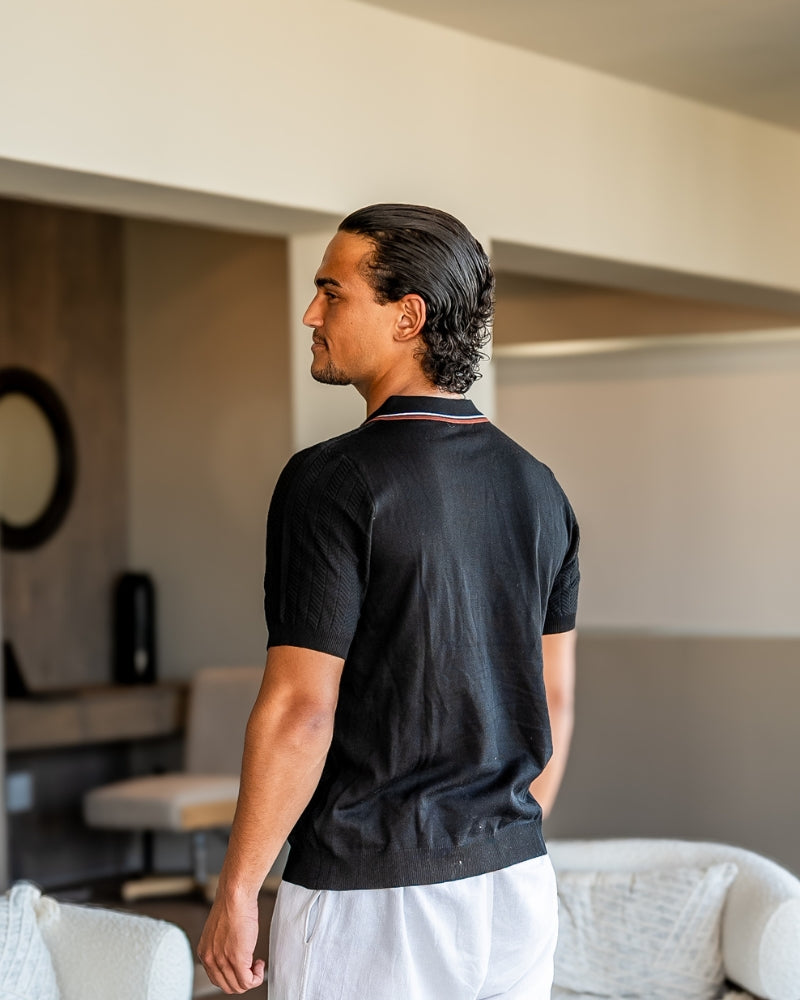 Ashford | Chevron Knit Polo