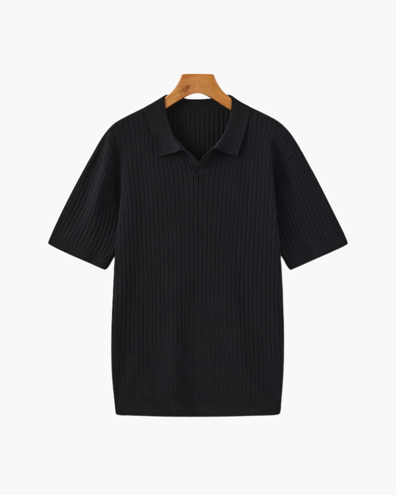 Aurel | Ribbed Knit Polo