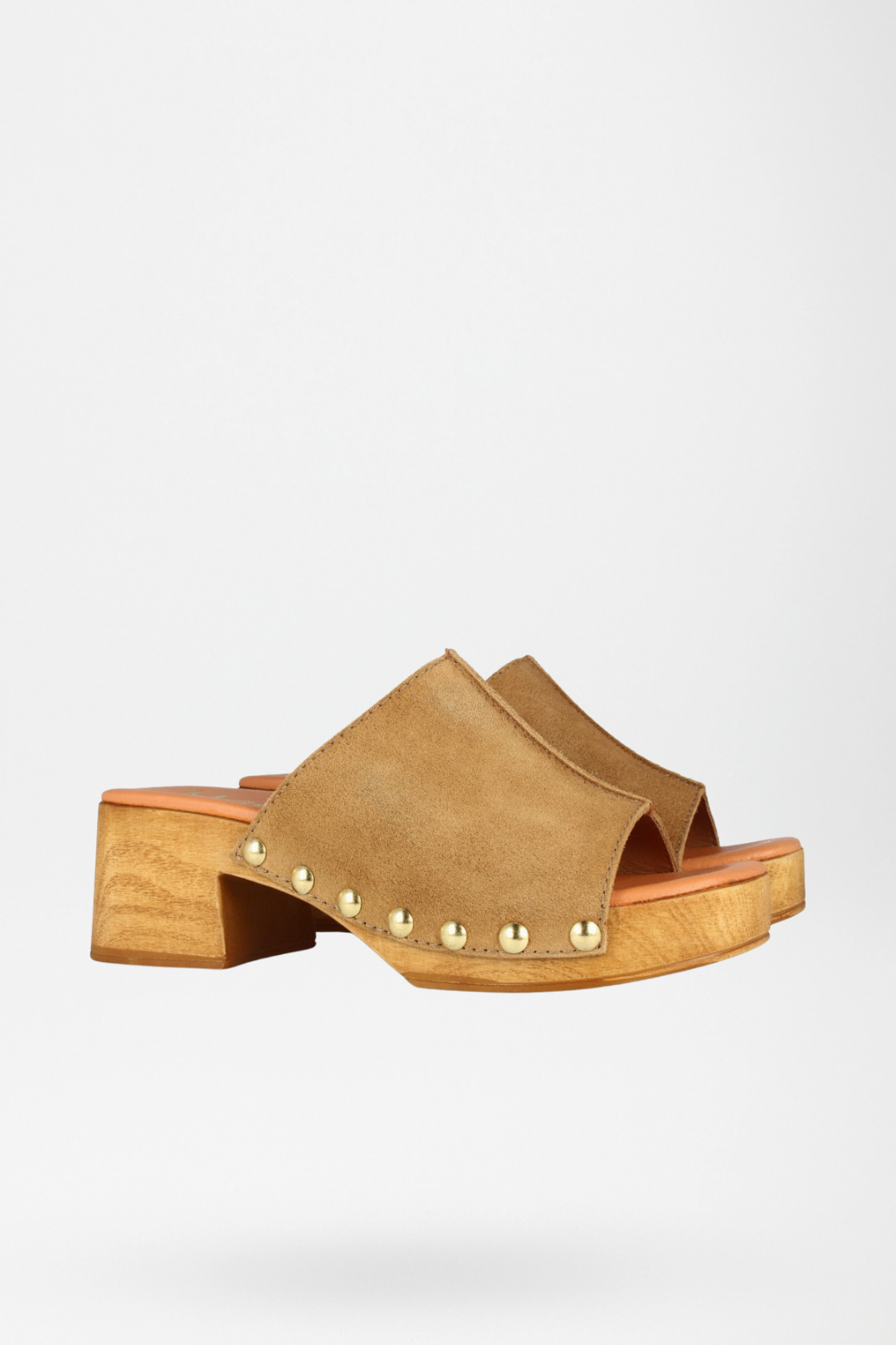 Isadora | Suede Wooden Clogs