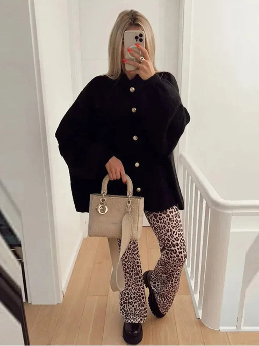 Sloane | Oversized Batwing Knit Jacket