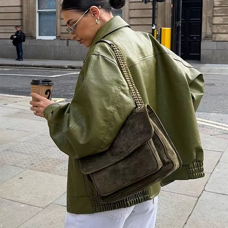 Vera |Leather Spring Jacket