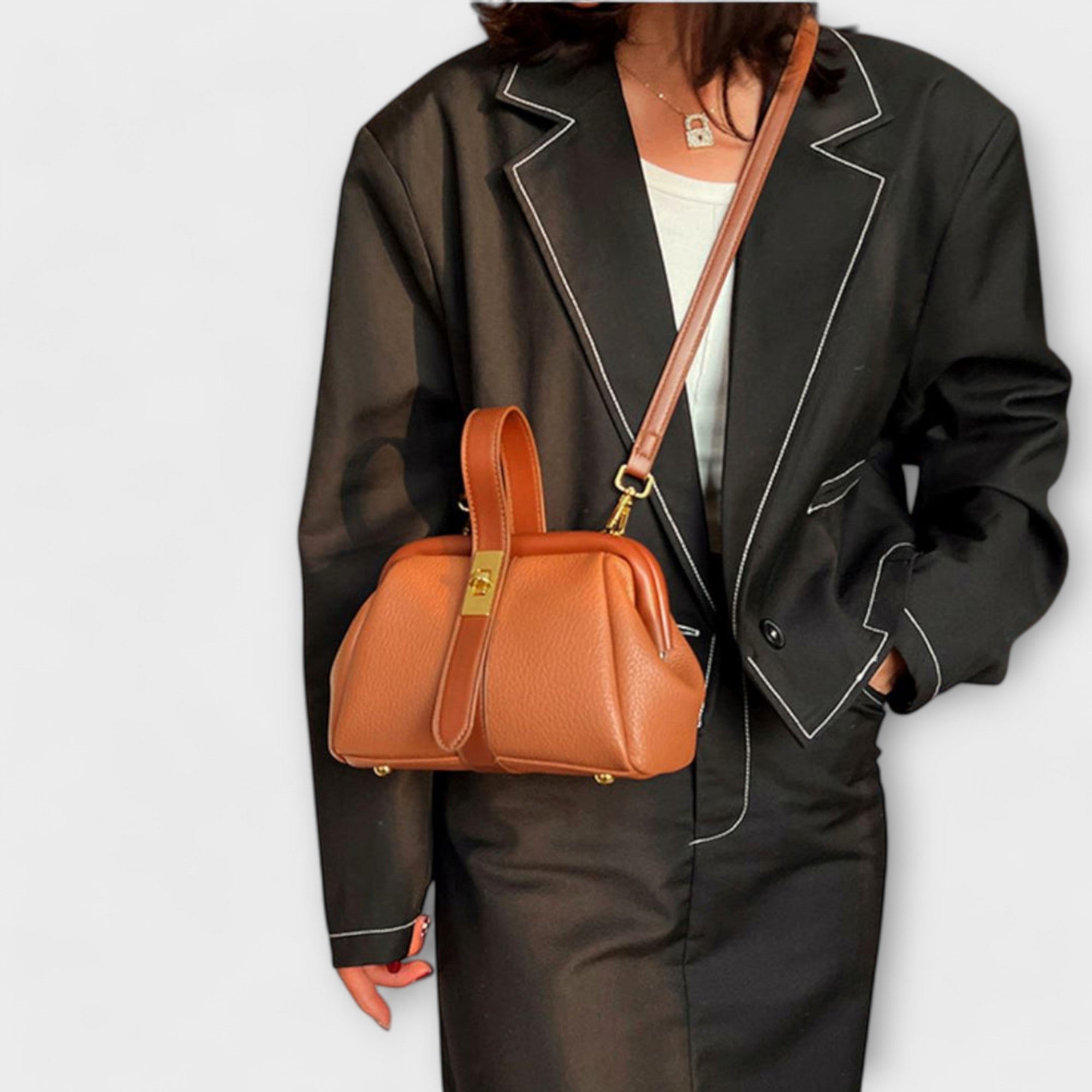 Evelyn | Leather Shoulder Bag