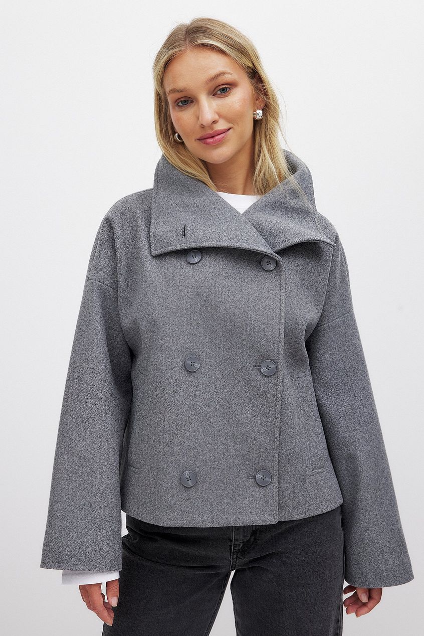 Élise | Wool Blend Peacoat