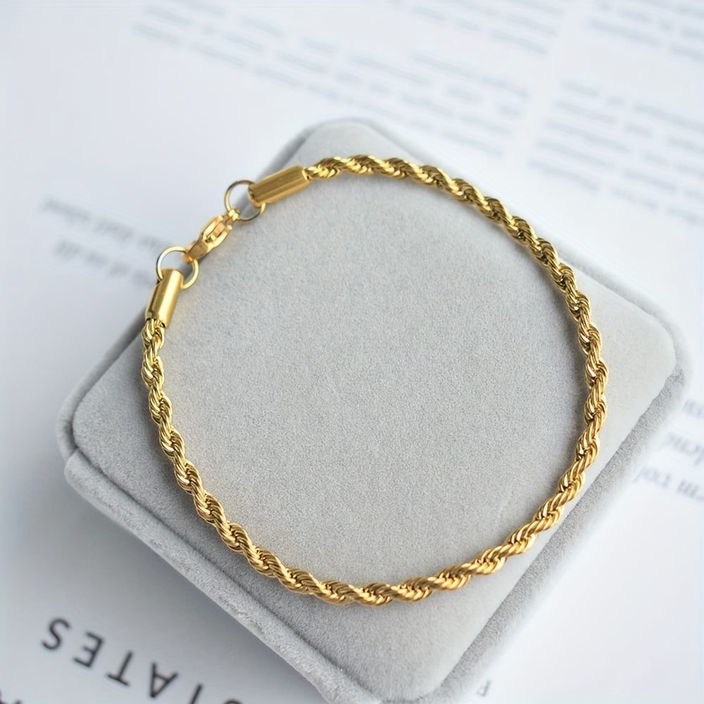Dominic | Twisted Steel Bracelet